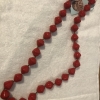 Big Paperbead necklace - red