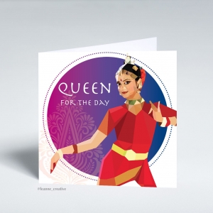 Queen for the Day greeting card