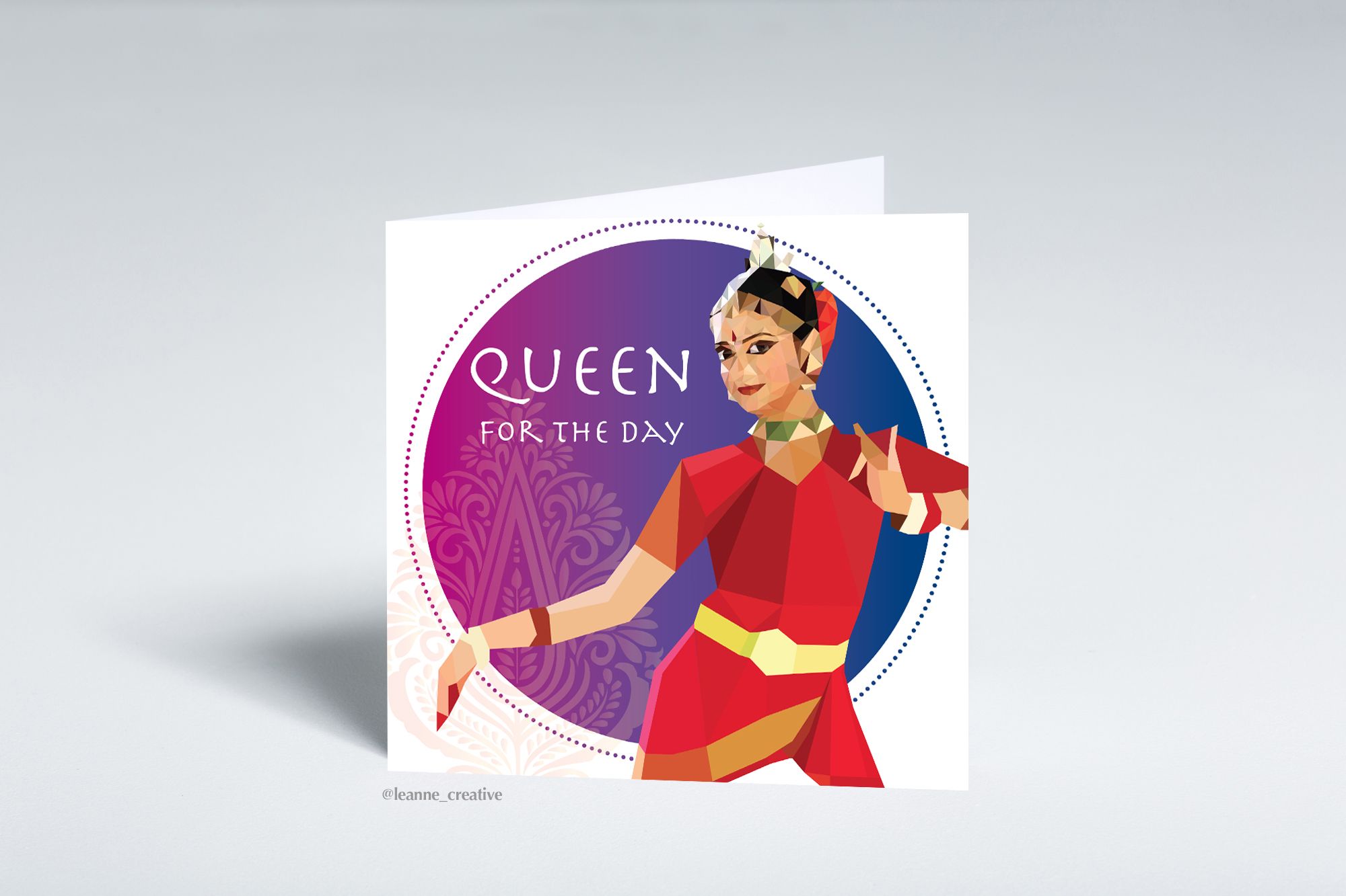 Queen for the Day greeting card 1