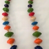 Rainbow rays Matinee Necklaces, with a screw closure, 23" length
