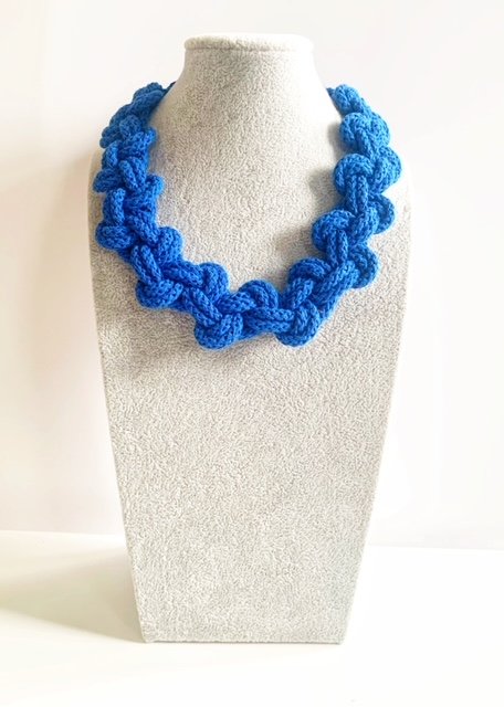 Blue Lily Necklace by Handmade by Tinni 2