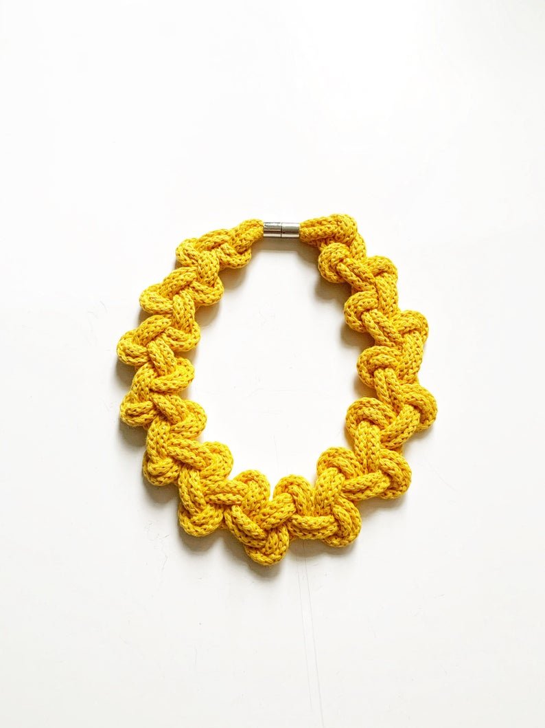 Chunky Lilly Necklace – Yellow