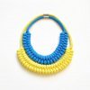 Maya Necklace by Handemade by Tinni Yellow and Blue