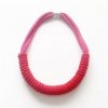 Rita Necklace by Handmade by Tinni in Red Pink 3