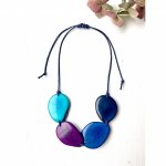 midnight blues tagua necklace ethical fairtrade