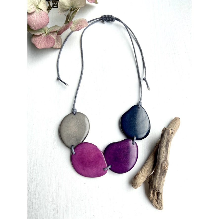 purple-grey-tagua-necklace-ethical-fairtrade