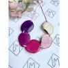 tagua pink eco jewellery necklace