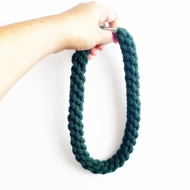 Emilia Necklace by Handmade by Tinni in Forest Green 2
