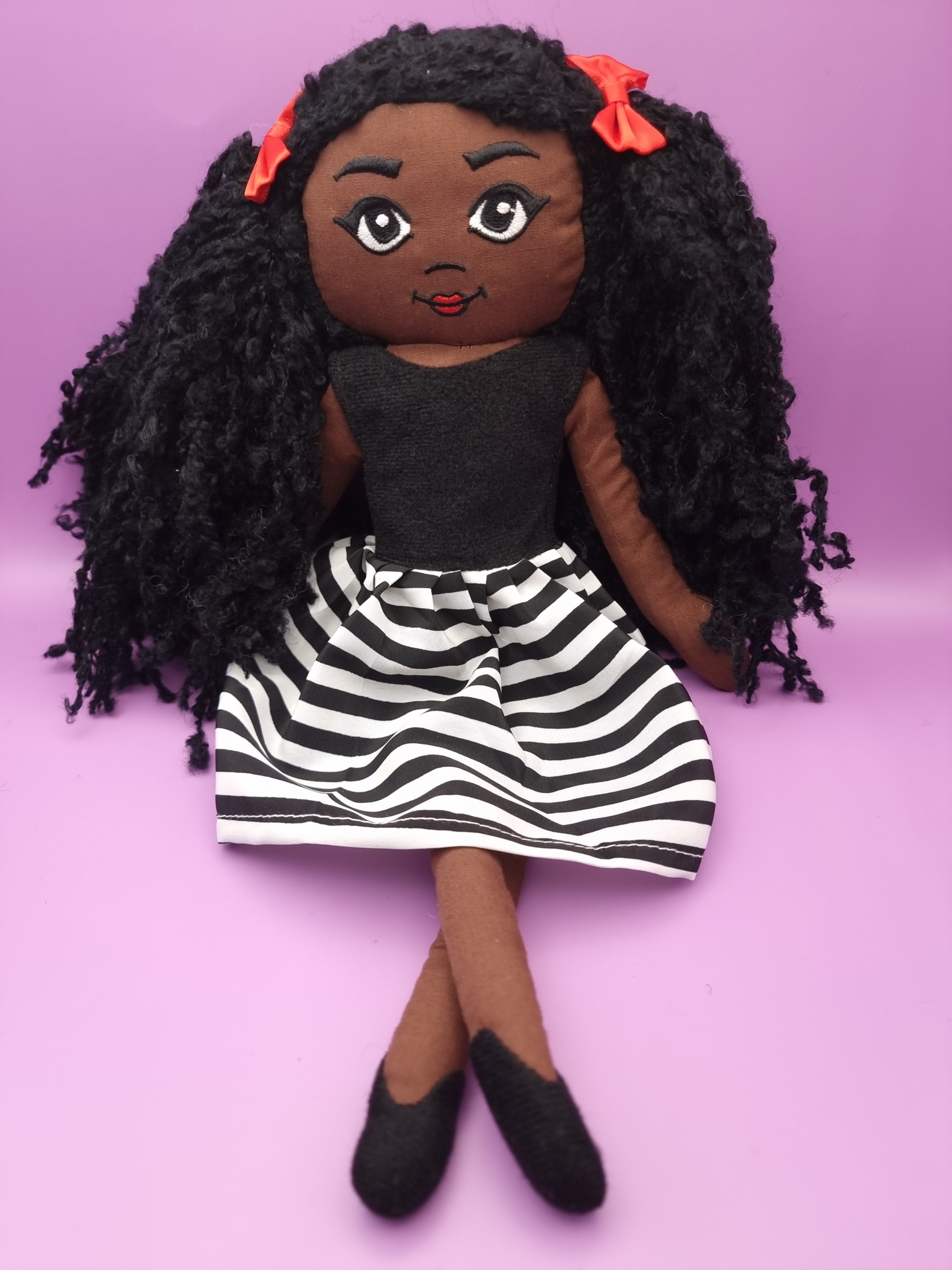 Amaris Handmade Black Girl Doll