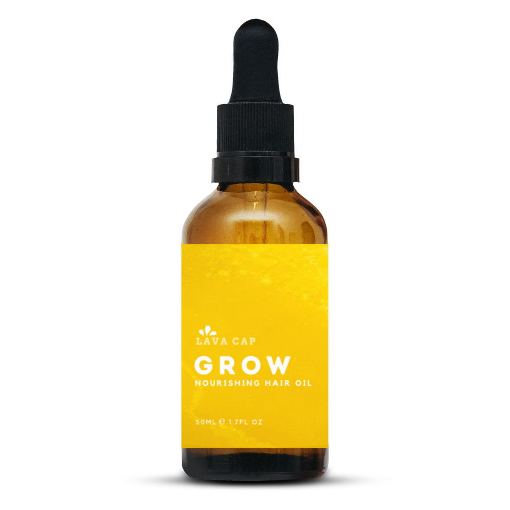 Lava Cap Grow is a natural hair growth hair oil blend