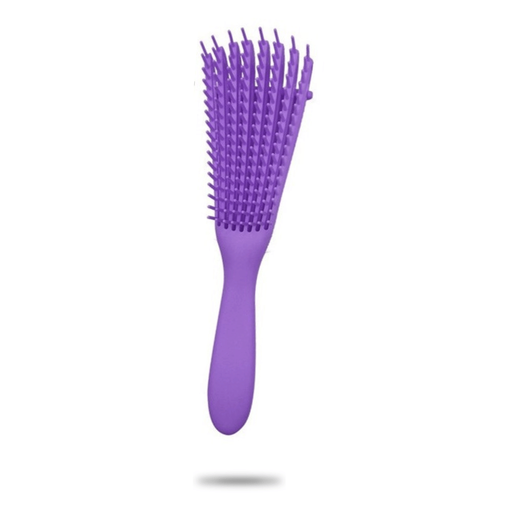 Lilac flexible detangler hairbrush