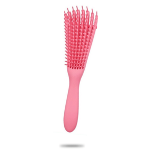 Pink flexible detangler hairbrush