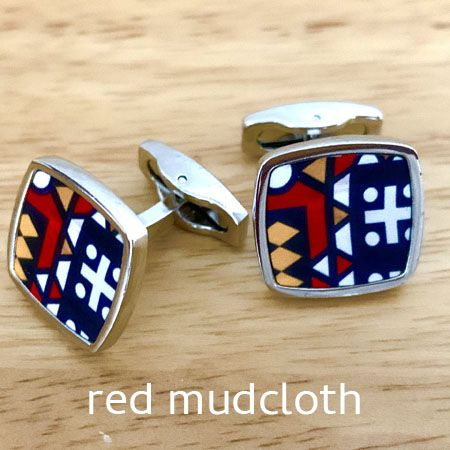 red mudcloth cufflinks 5